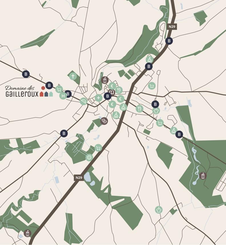 Kaart Domaine des Gailleroux - desktop